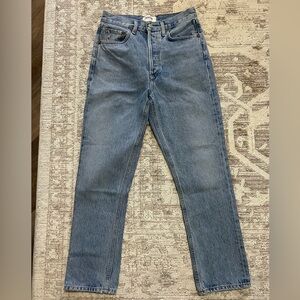 Agolde women’s Riley High Rise Straight Crop Jean